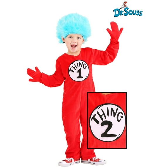 Deluxe Thing 1&2 Toddler Costume