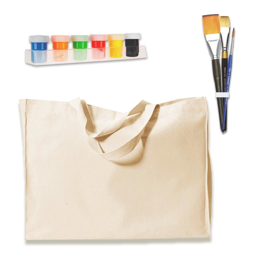 Deluxe Tote Bag Painting Kit- Beginner Friendly Creative Fashion Kit