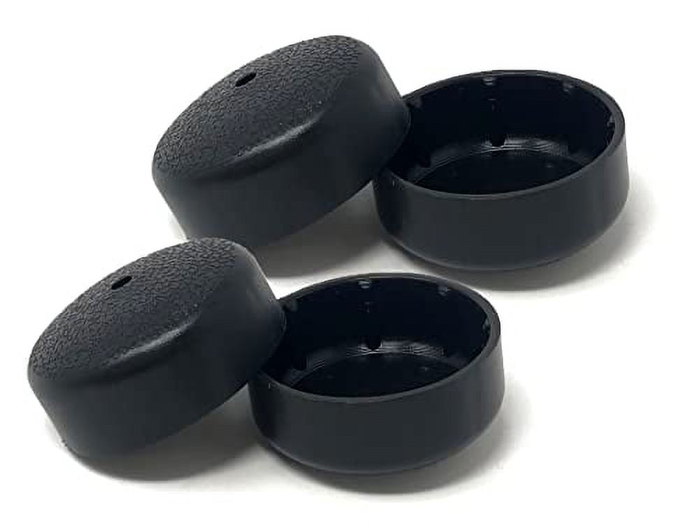Deluxe TuffCovers Walker Glide Caps 2 Pairs (Black)