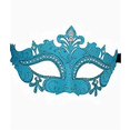 thumbnail image 1 of Deluxe Venetian Mask With Crystals Light Blue, 1 of 1
