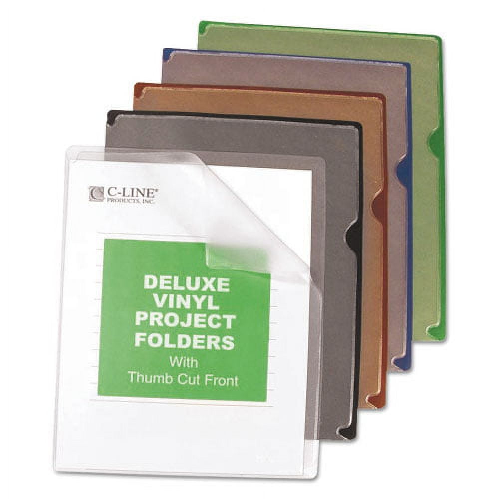 Deluxe Vinyl Project Folders, Letter Size, Assorted Colors, 35/Box Deluxe Vinyl Project Folders, Letter Size, Assorted Colors, 35/Box