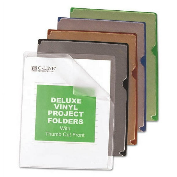 Deluxe Vinyl Project Folders, Letter Size, Assorted Colors, 35/Box Deluxe Vinyl Project Folders, Letter Size, Assorted Colors, 35/Box