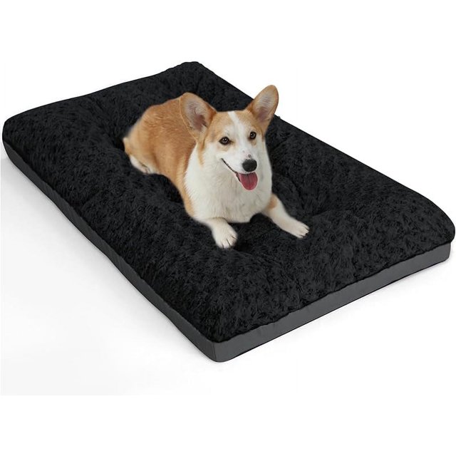 Deluxe Washable Dog Bed for Large Dogs Dog Crate Mat 36 Inch Comfy