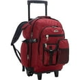 thumbnail image 1 of Deluxe Wheeled Backpack - Burgundy, 1 of 1