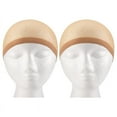 thumbnail image 1 of Deluxe Wig Cap Hair Net For Weave 2 Pieces/Pack Hair Wig Nets Stretch Mesh Wig Cap For Making Wigs Free Size(Skin tone), 1 of 8