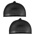 thumbnail image 1 of Deluxe Wig Cap Hair Net For Weave 2 Pieces/Pack Hair Wig Nets Stretch Mesh Wig Cap For Making Wigs Free Size(black) nylon black,2 * Wig cap, 1 of 8