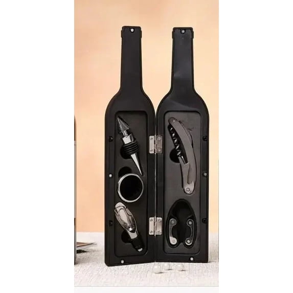 Deluxe Wine Opener Accessories Gift Tools Set with Waiters Corkscrew 5 ...