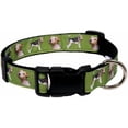 thumbnail image 1 of Country Brook Petz® Deluxe Wire Fox Terrier Green Ribbon Dog Collar Limited Edition, Medium, 1 of 6