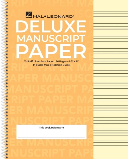 wishlist A4サイズ 本 Hal Leonard, Manuscript Paper Notebook, 96-Page, Gold Cover
