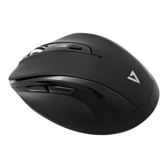 V7 MV3080-1N - Mouse - optical - 6 buttons - wireless - 2.4 GHz - black