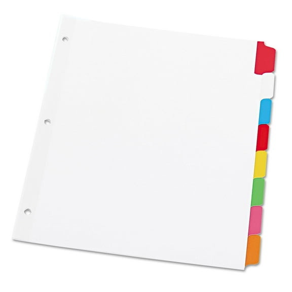 Deluxe Write-On/erasable Tab Index, 8-Tab, 11 X 8.5, White, 1 Set | Bundle of 5 Sets