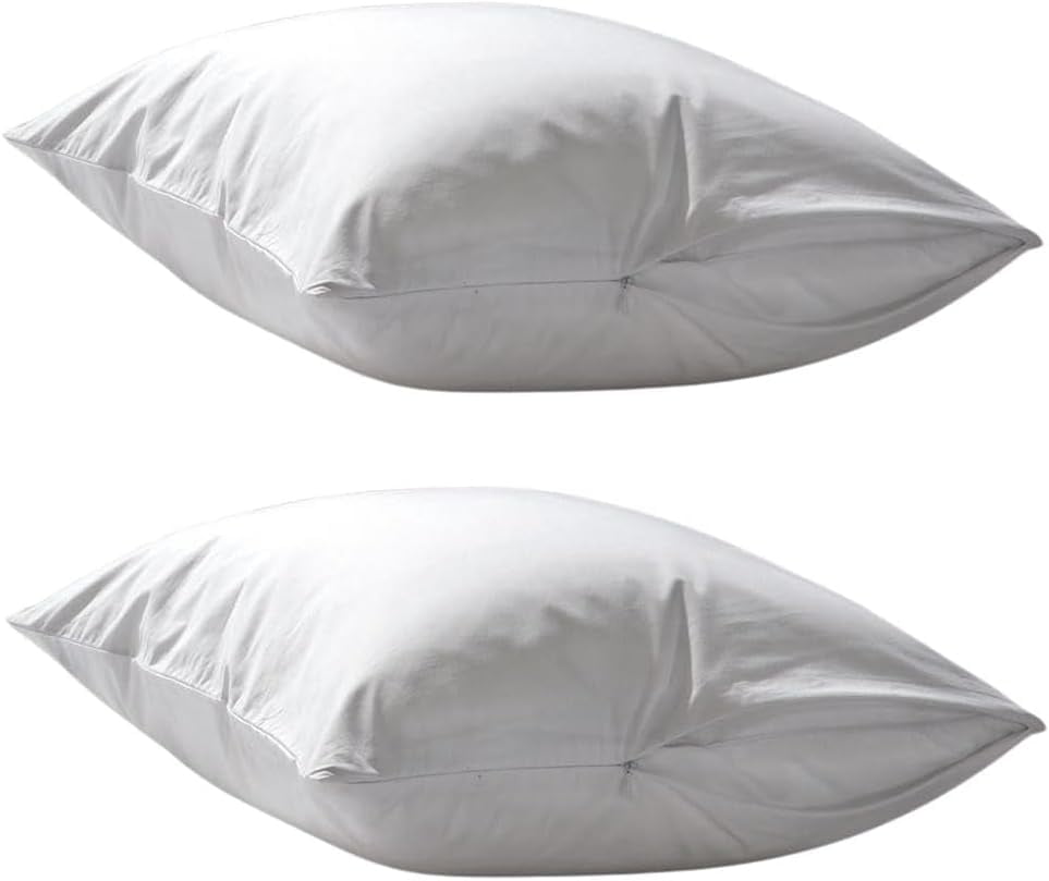 Deluxe Zippered Vinyl Pillow Covers 2Pack 20"X29" Waterproof