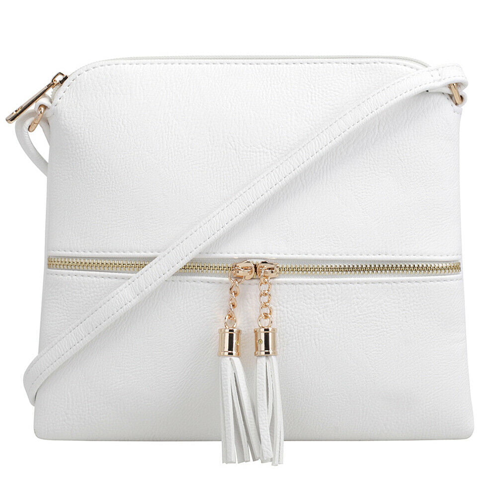 Women’s Luxury Bag In White Designer Look Alike Tassel Small Crossbody Bag  Purse