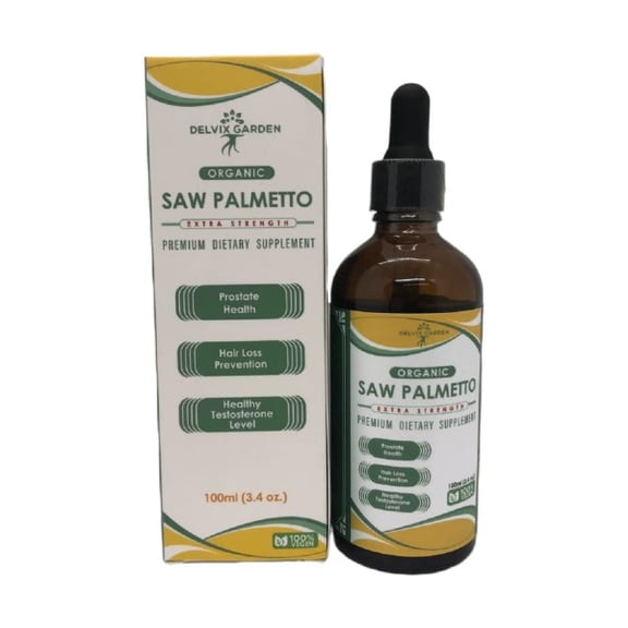 Delvix Garden Saw Palmetto Liquid Extract 100ml Bottle
