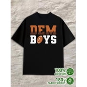 Dem Boys Tee for men 180G 100% Cotton black Basic Unisex Shirt Graphic Tee tshirts Retro Unisex Shirt Graphic tshirts Trendy Unisex Shirt Graphic Tee tshirts