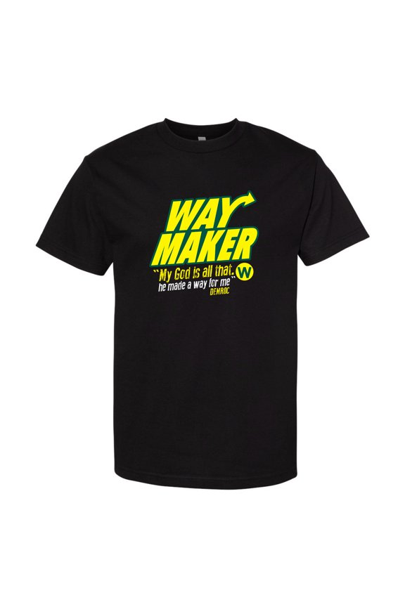 Way Maker Black Graphic T-Shirt(SMALL-XXL)