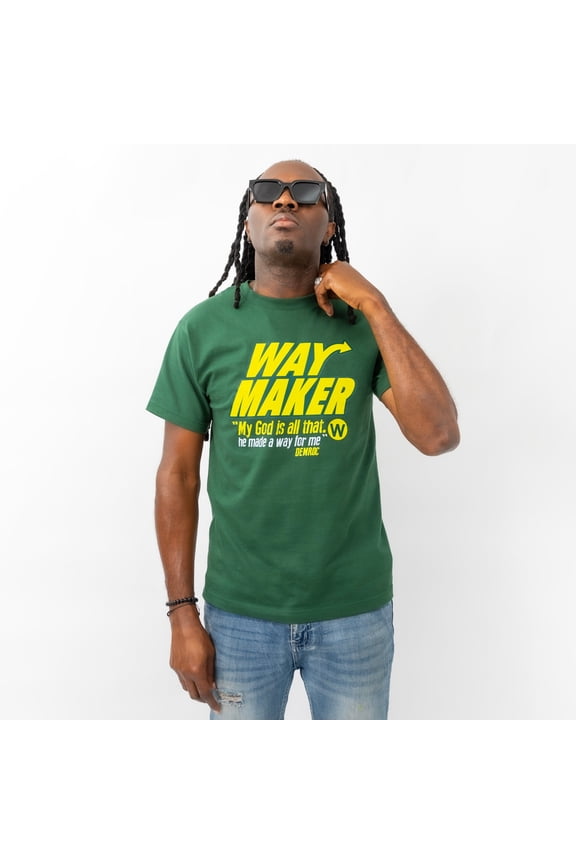 Way Maker Forest Green Graphic T-Shirt(SMALL-XXL)