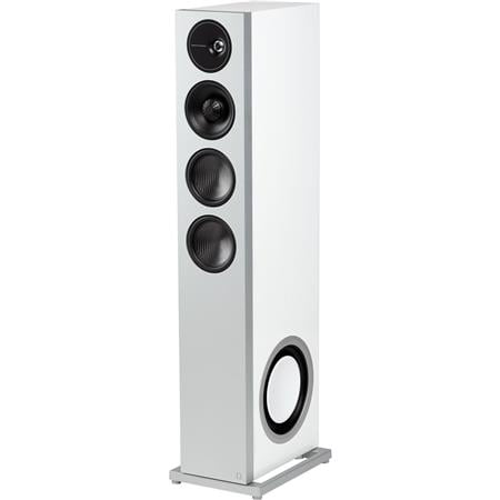 Definitive Technology - Demand D15 3-Way Tower Speaker (Right-Channel) - Single, White, Dual 8” Passive Bass Radiators - Gloss White