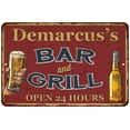 thumbnail image 1 of Demarcus's Red Bar and Grill Rustic Sign Decor 8x12 208120045942, 1 of 1