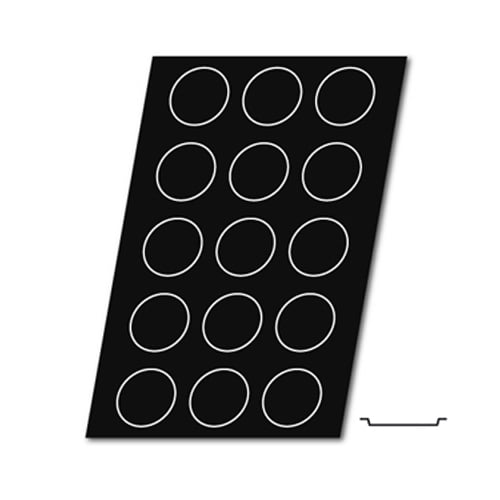 Demarle Flexipan, Cookie 2.0 Oz (60 ml), 15 Cavities