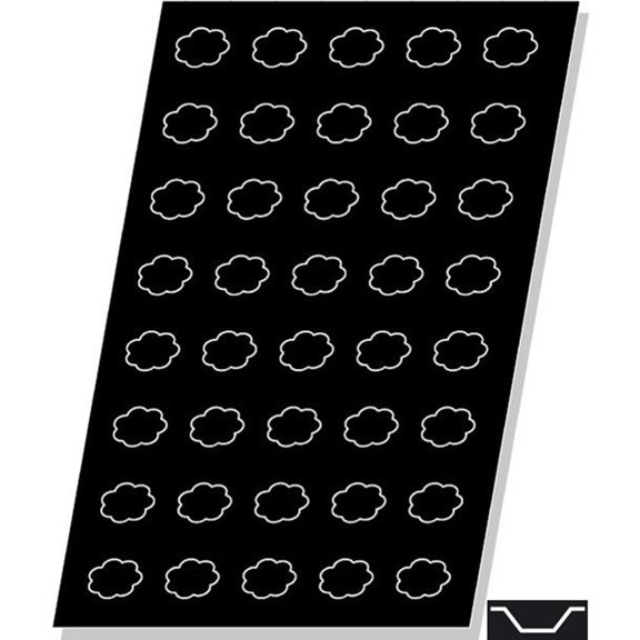 Demarle Flexipan, Fluted Tartlet 0.4 Oz (11 ml), 40 Cavities