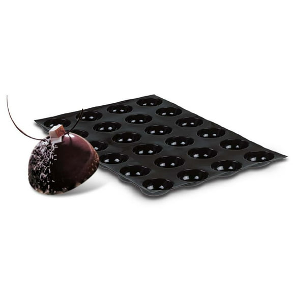 Demarle Flexipan, Hemisphere 4.2 Oz (125 ml), 24 Cavities