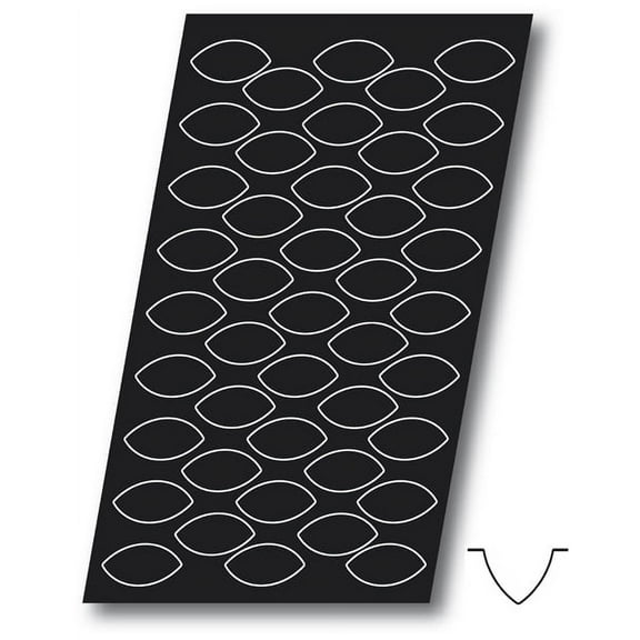 Demarle Flexipan, Quenelle 0.7 Oz (20 ml), 43 Cavities