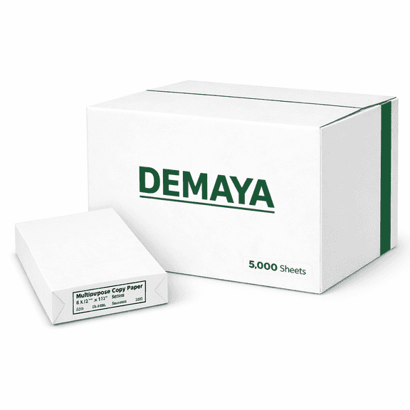 Demaya Copy Paper 8.5x11 White Multipurpose – 5000 Sheets