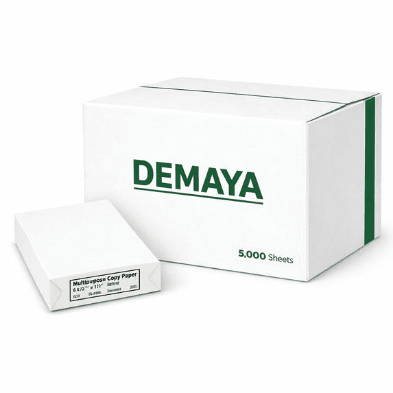 Demaya Copy Paper 8.5x11 White Multipurpose – 5000 Sheets