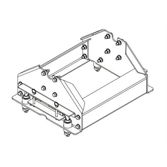 Demco 6332-10 5th Wheel Hitch 21K Underbed Mount Prep Package for 2020 Chevy/GMC Components - UMS Side Rail Assembly
