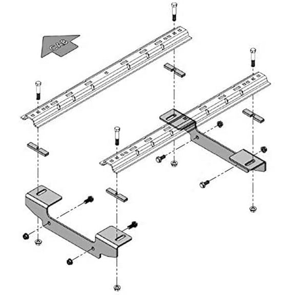 Demco RV 8552037 Bolt-On Fifth Wheel Hitch Mount Kit