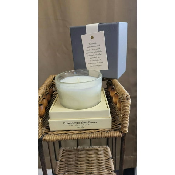 Demdaco Chamomile Shea Butter Scented Soy Blend Candle With Decorative Box