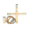 thumbnail image 1 of Demdaco Fling It and Ring It Brown 16 x 16 Wood and Jute Rope Ring Toss Game Set, 1 of 3