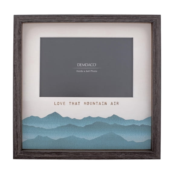 Demdaco Love that Mountain Air Picture Frame, Wood/Glass, 9.5"x9.5"