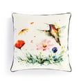 thumbnail image 1 of Demdaco PeeWee Wildflowers Watercolor Red 16 x 16 Cotton Fabric Throw Pillow, 1 of 3