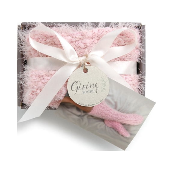 Demdaco Pink Giving Socks