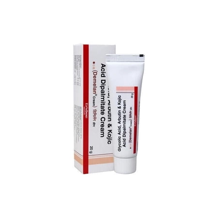 Demelan Cream with Glycolic Acid and Kojic Acid for Hyperpigmentation, 20g