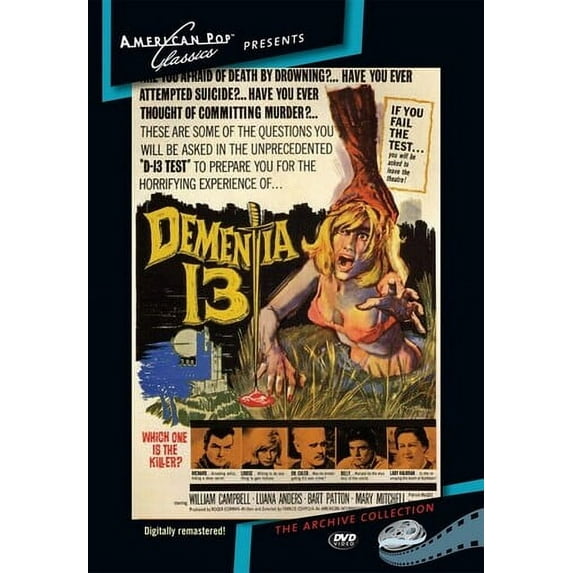 Dementia 13 (DVD), American Pop Classic, Horror