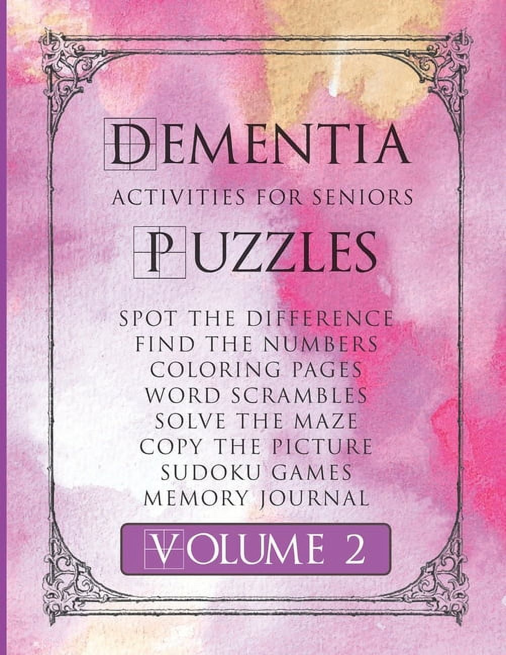 Dementia Activities For Seniors Puzzles Vol 2 A Fun Activity Book For