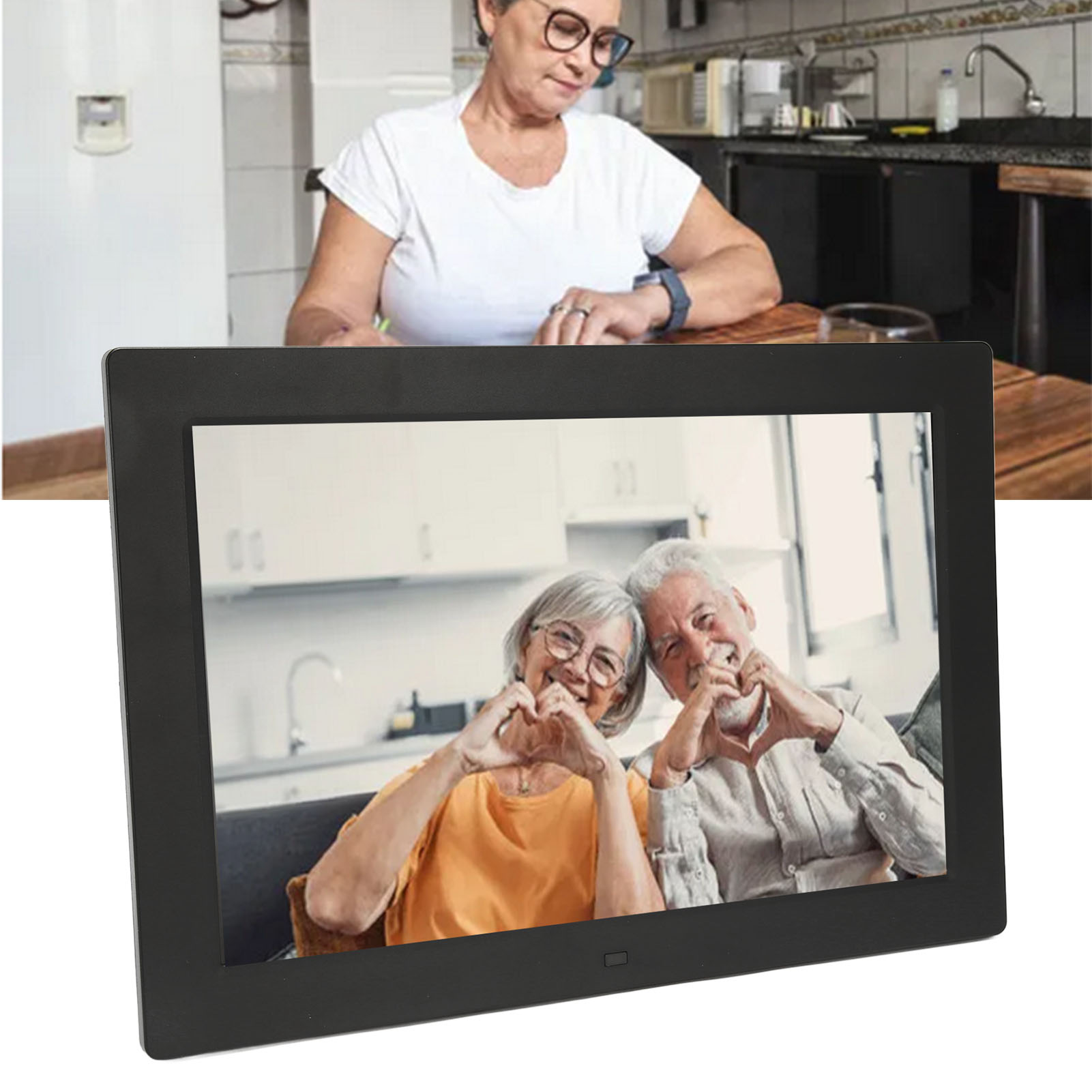 Dementia Alzheimers Clock, Large Display Seniors Digital Clock Auto Dimming For Shelf