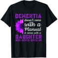 thumbnail image 1 of Dementia Doesn't Come With a Manual It Comes With a Daughter T-Shirt mens t shirt，black，women，funny，misfits，men，journey, 1 of 4