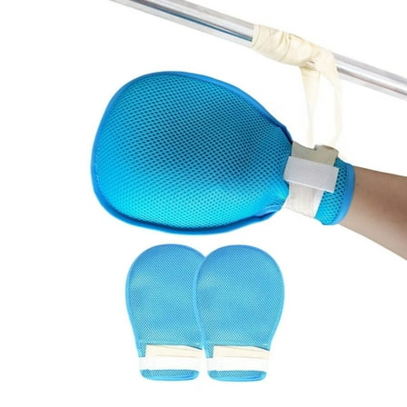 Dementia Hand Restraint Gloves,Reusable Anti Scratch Hand mitts for elderly Protection (No Opening Version)