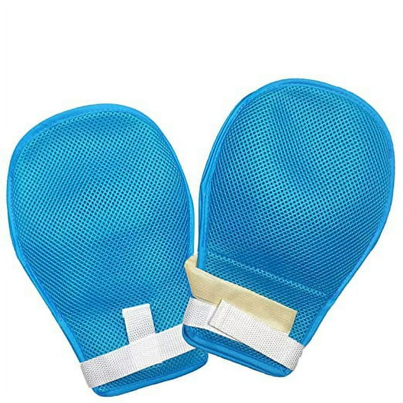 Dementia Restraint Gloves - 2 Pack Elderly Control Safety Anti Scratch Mitts Dementia Products for elderly Helpful to Both Wearer and Caregivers