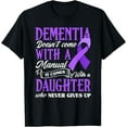 thumbnail image 1 of Dementia doesn't come with a manual it comes with a daughter T-ShirtMen and women, Black T-shirt, size: Extra large S-4XL, 1 of 4