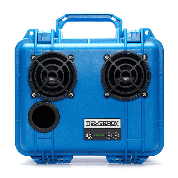 DemerBox DB2 Wireless Speakers Waterproof Portable Rugged Outdoor 40+ h Battery, Blue
