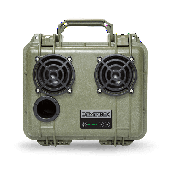 DemerBox DB2 Wireless Speakers Waterproof Portable Rugged Outdoor 40+ h Battery, Green
