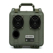 DemerBox: Waterproof, Portable, and Rugged Outdoor Bluetooth Speakers. Loud Sound, Deep Bass, 40  hr Battery Life, Dry Box   USB Charging, Multi-Pairing Party Mode. Green