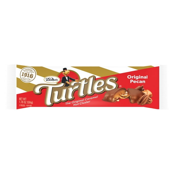 1.76 oz Demet's Turtles Original Pecan Milk Chocolate Clusters, 3 Pieces
