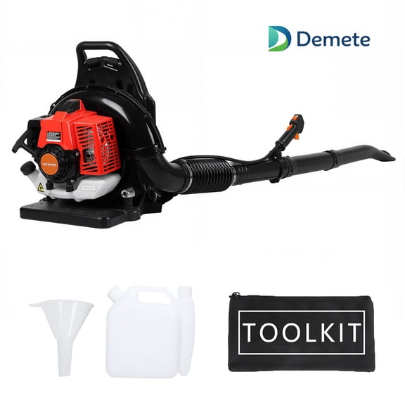 Demete 63.3cc 2-Stroke Gas Backpack Blower High Air Speed