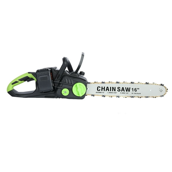Demete Brushless 16in Cordless Chainsaw 2x4Ah Battery, Auto-Lube for Tree Cutting & Firewood